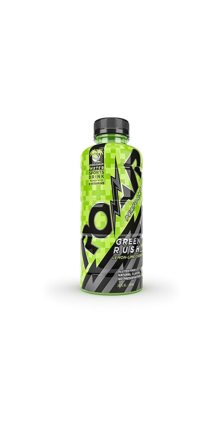 ROAR Green Rush Lemon Lime Cherry Sports Drink; image 1 of 2