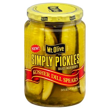Mt. Olive Kosher Dill Spear with Sea Salt, 24 oz