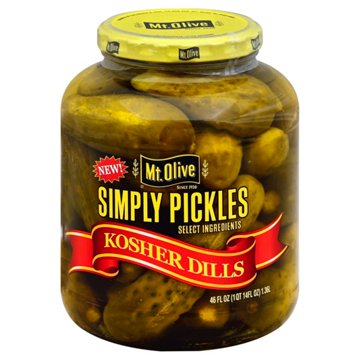 Mt. Olive Kosher Dills with Sea Salt, 46 oz