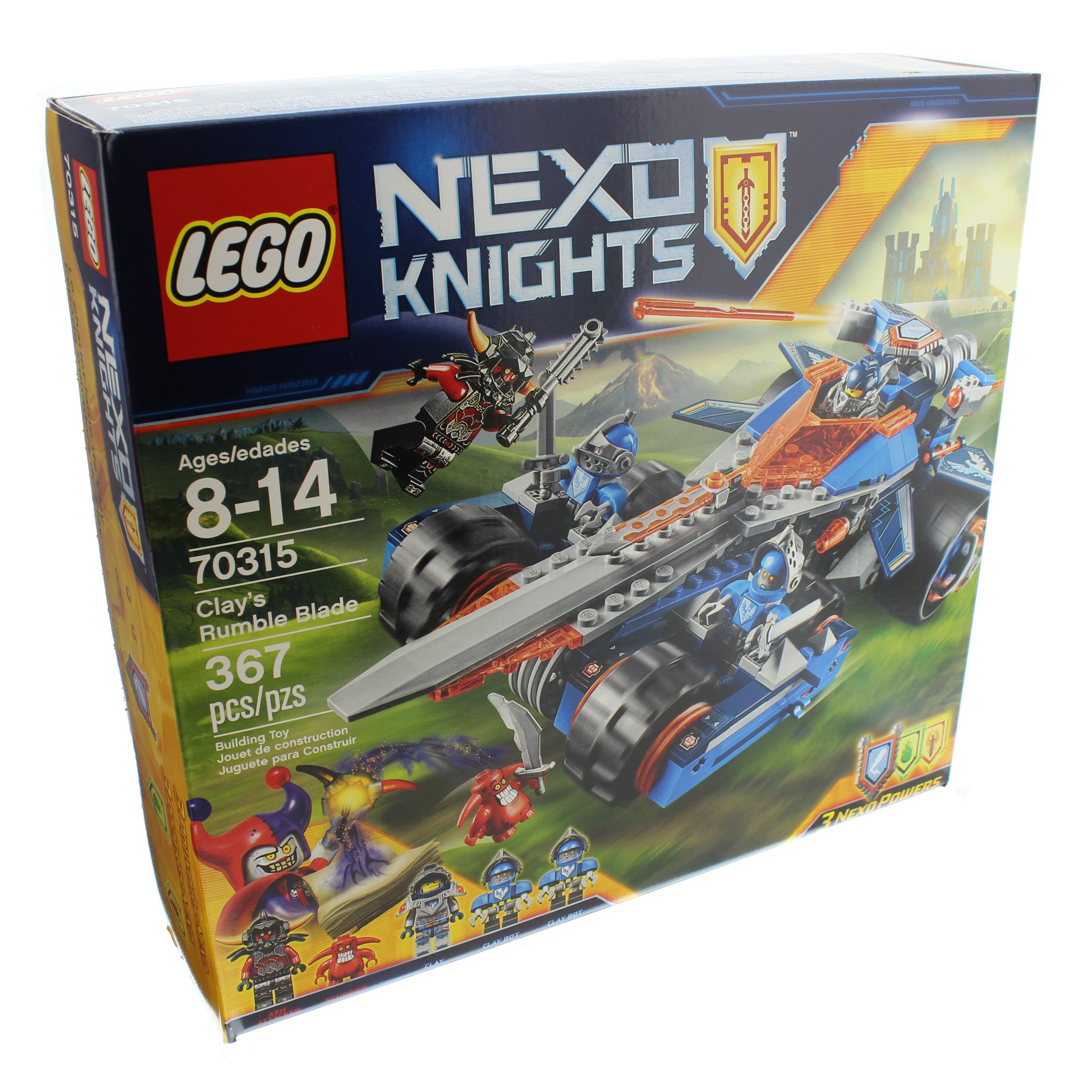 lego nexo knights clay's rumble blade