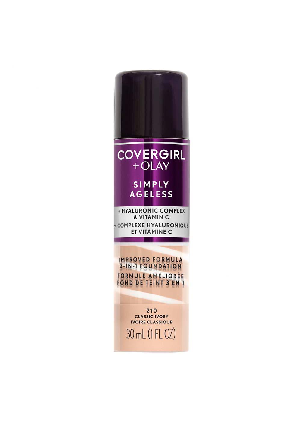 Covergirl Simply Ageless 3-in-1 Liquid Foundation 210 Classic Ivory; image 1 of 6