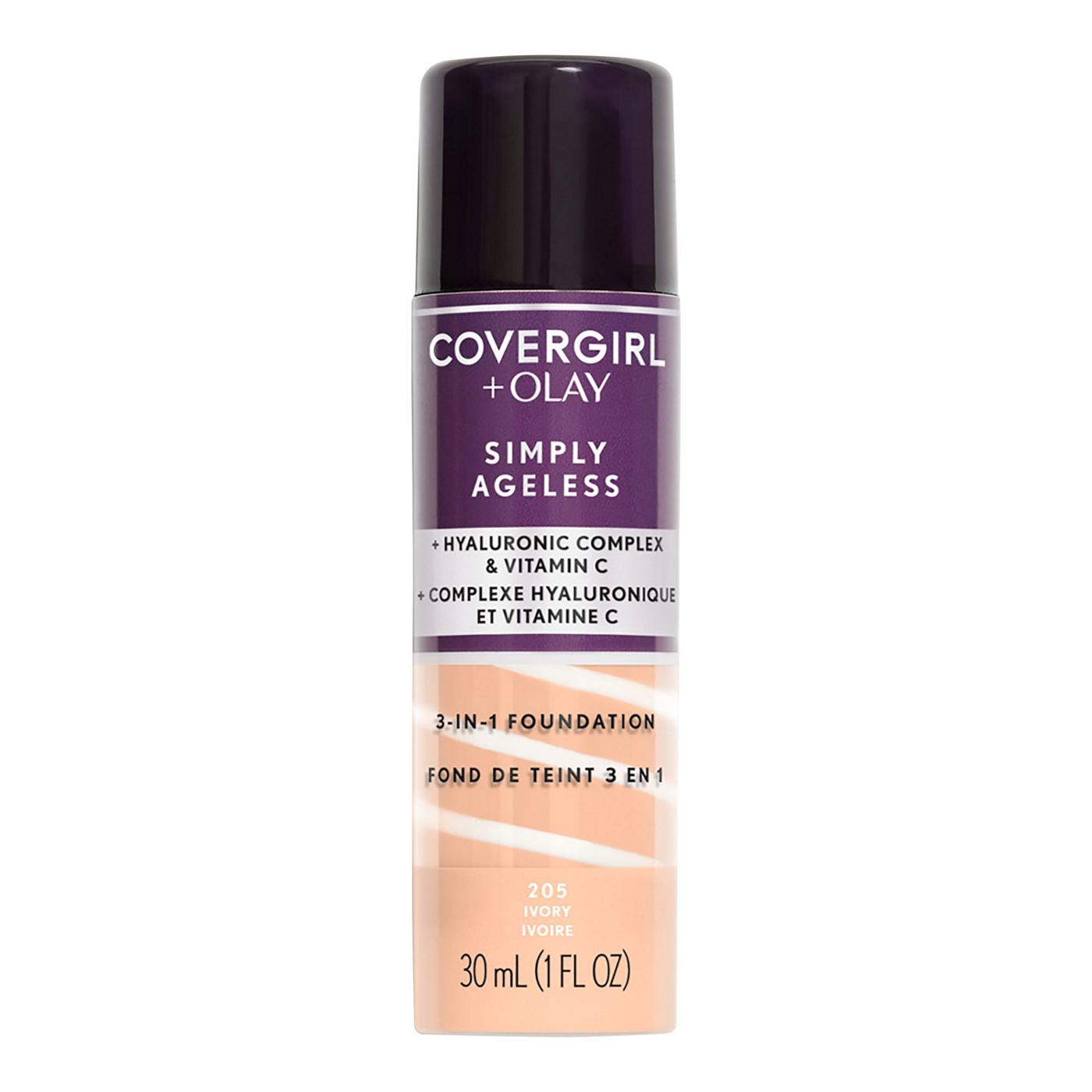 Covergirl Simply Ageless 3-in-1 Liquid Foundation 205 Ivory; image 1 of 6