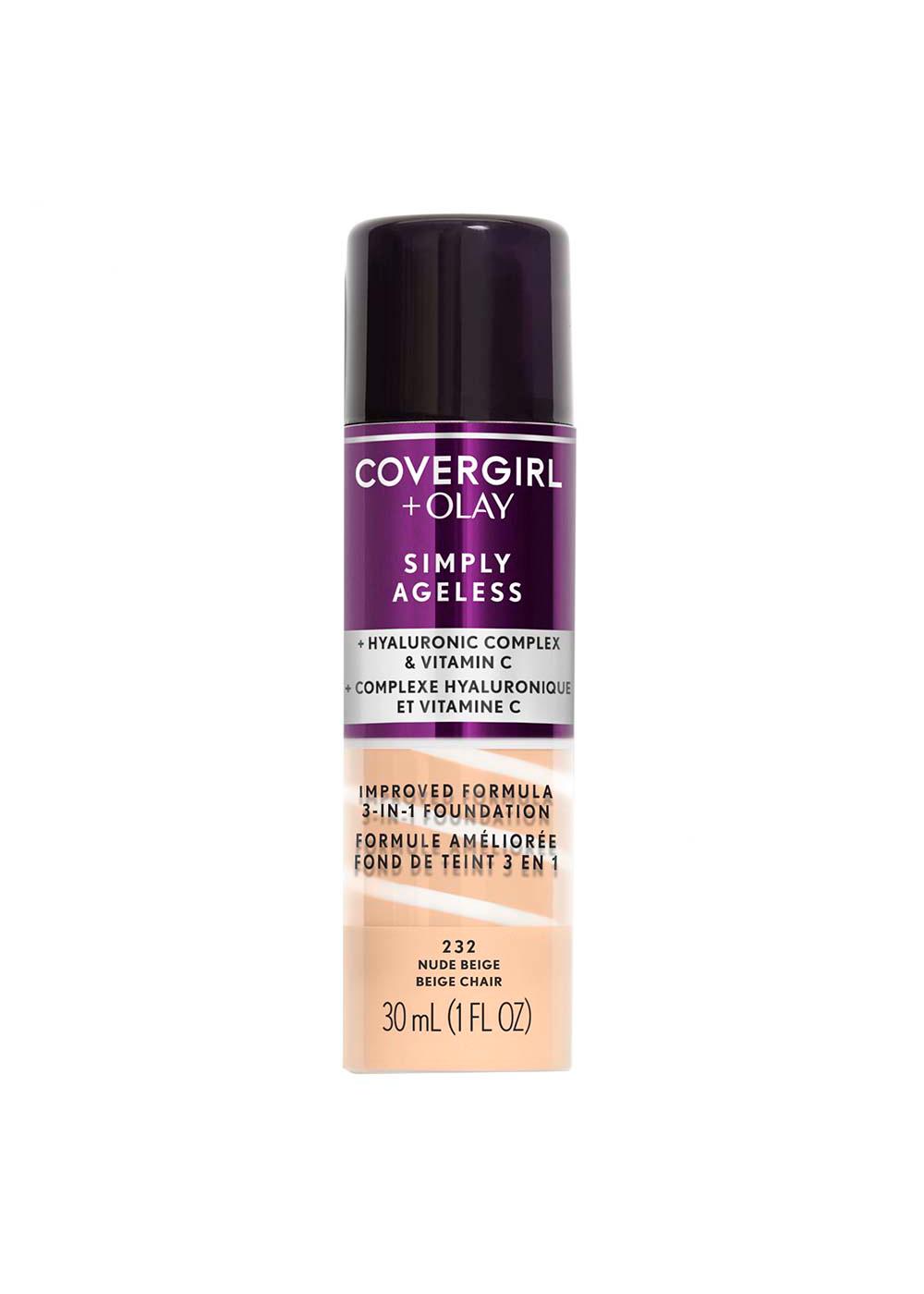 Covergirl Simply Ageless 3-in-1 Liquid Foundation 232 Nude Beige; image 1 of 5