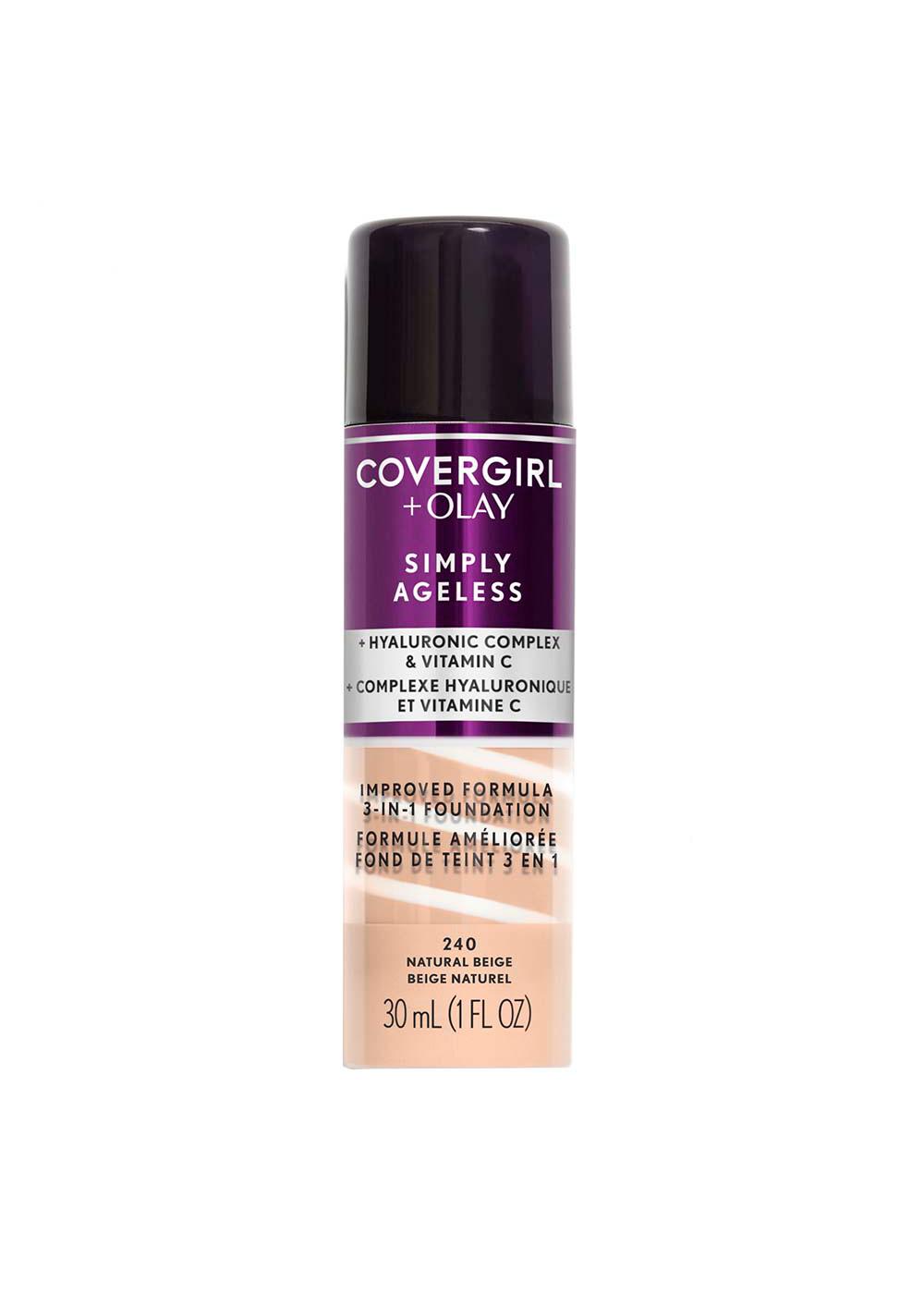 Covergirl Simply Ageless 3-in-1 Liquid Foundation 240 Natural Beige; image 1 of 6