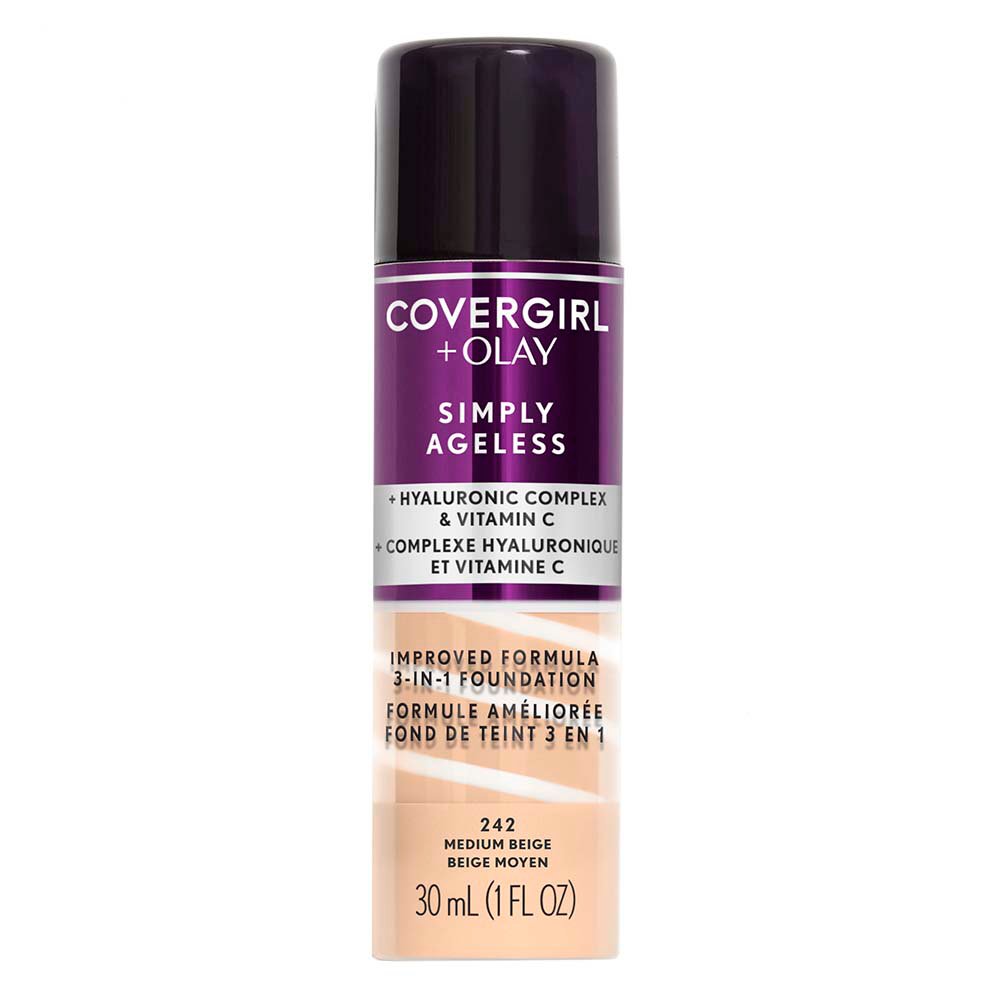 Covergirl Simply Ageless 3 In 1 Liquid Foundation 242 Medium Beige   001939646 1