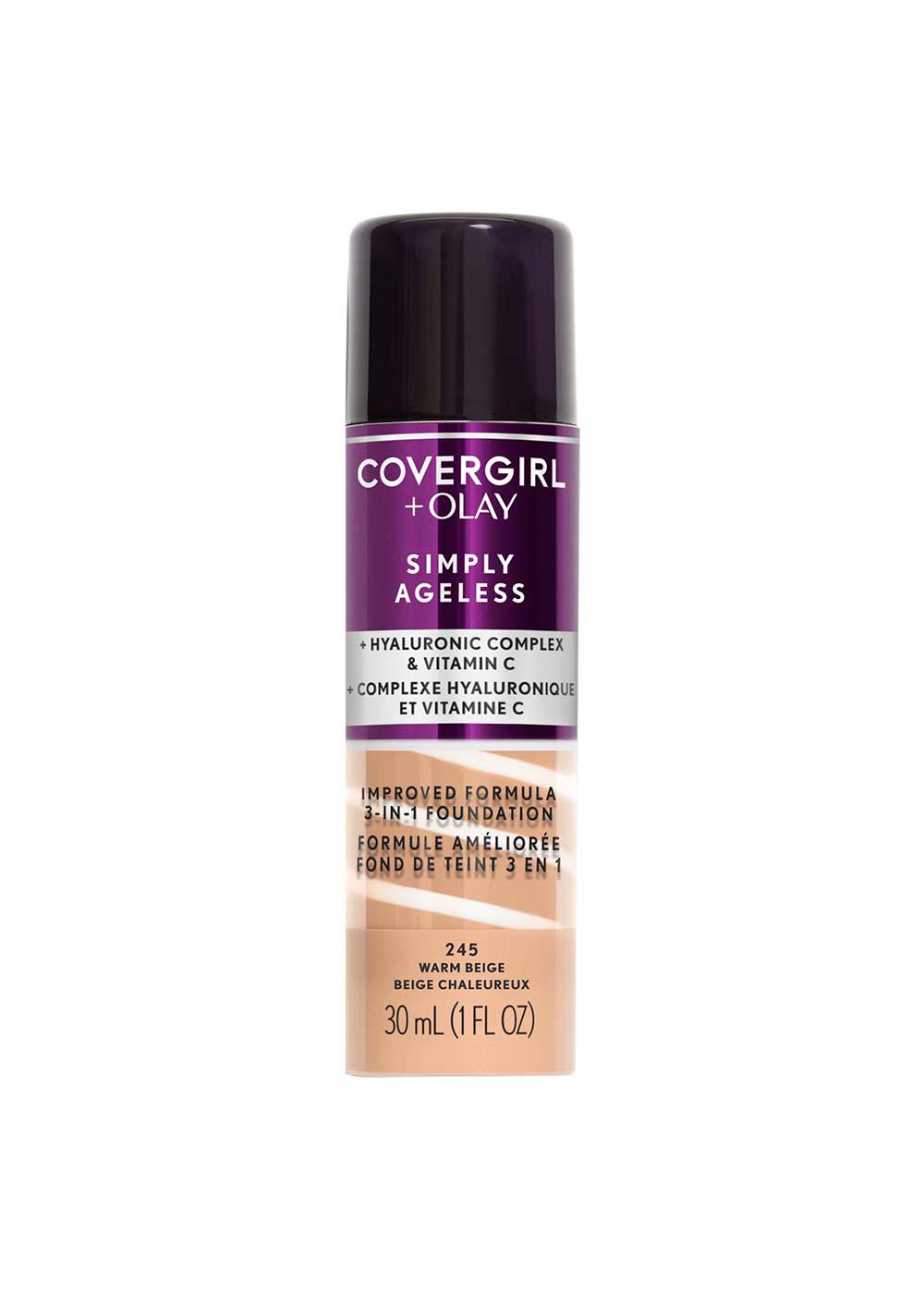 Covergirl Simply Ageless 3-in-1 Liquid Foundation 245 Warm Beige; image 1 of 6
