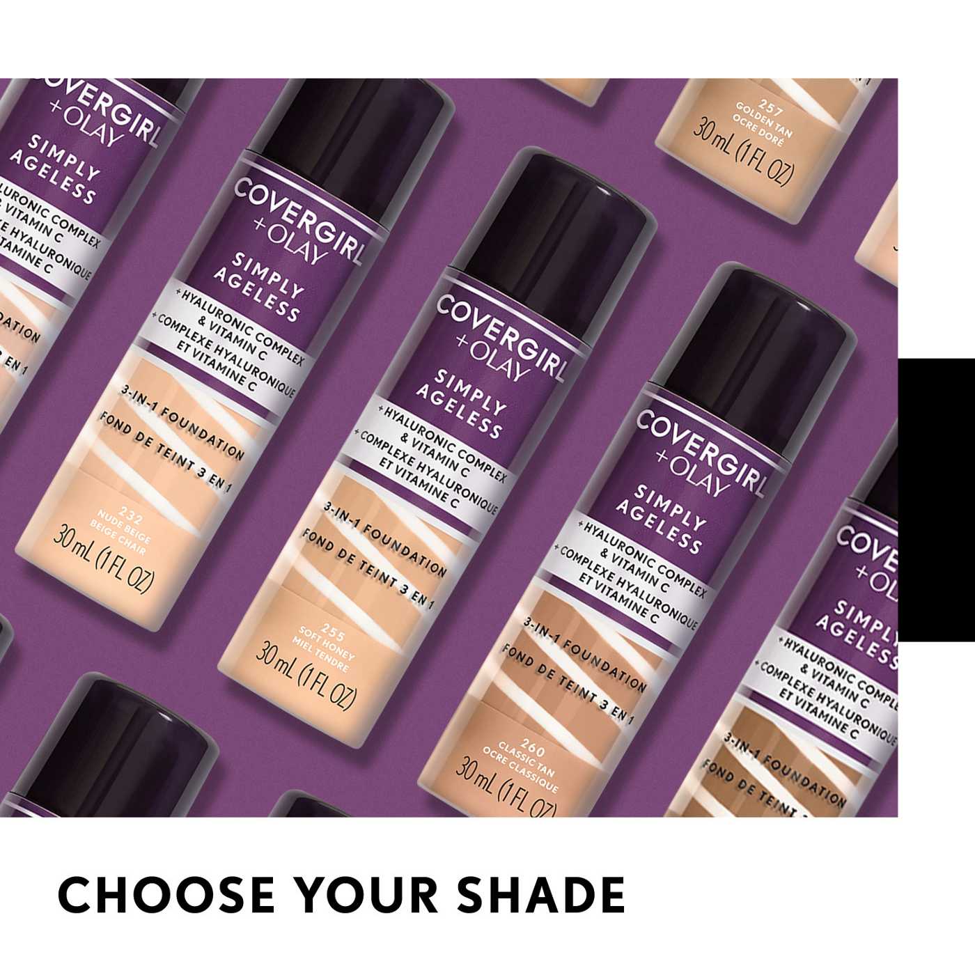 Covergirl Simply Ageless 3-in-1 Liquid Foundation 255 Soft Honey; image 5 of 6