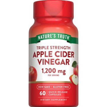 Nature's Truth Triple Strength Apple Cider Vinegar 1200mg Quick-Release Capsules