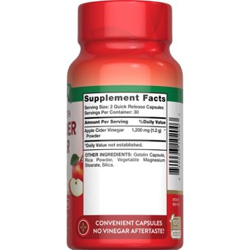 Nature's Truth Triple Strength Apple Cider Vinegar 1200mg Quick-Release Capsules