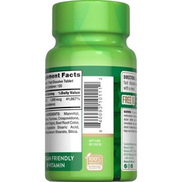 Nature's Truth Methylcobalamin B-12 1000mcg Fast-Dissolve Tablets - Berry Flavor, 120 ct