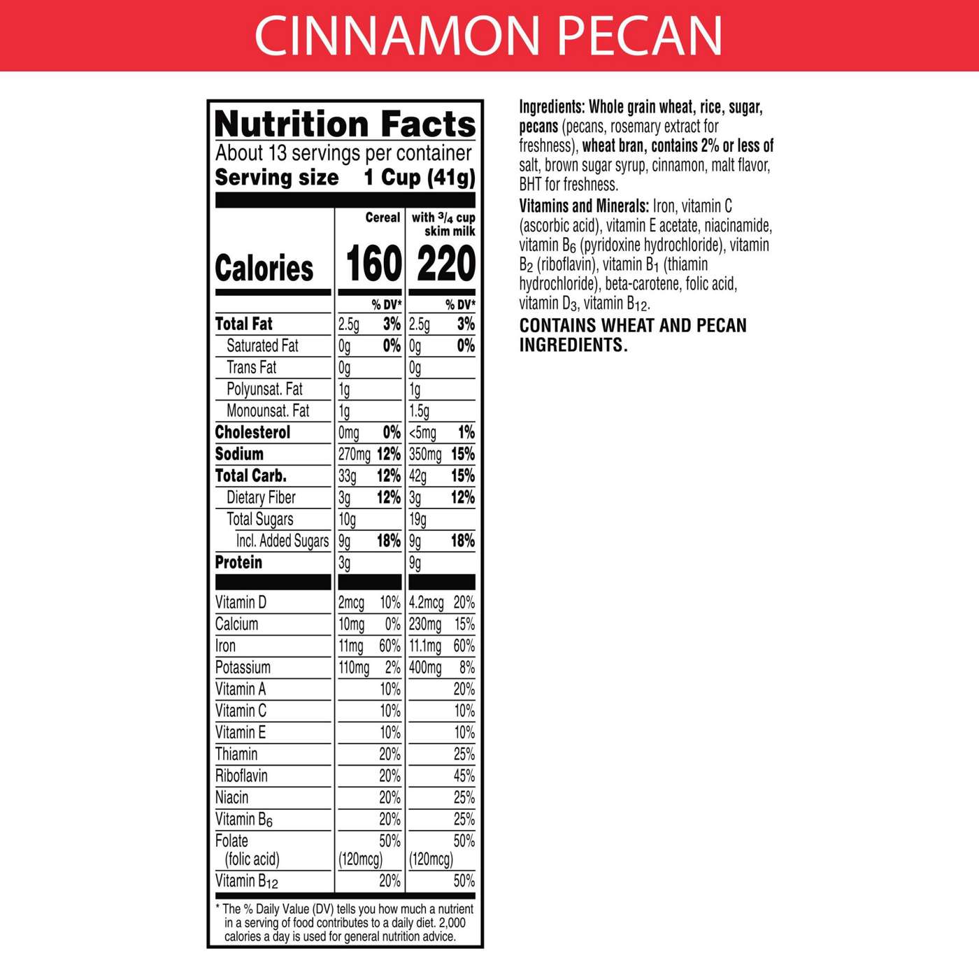 Kellogg's Special K Cinnamon and Pecan Cold Breakfast Cereal; image 5 of 5