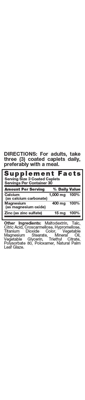 Nature's Truth Calcium Magnesium Zinc; image 2 of 2