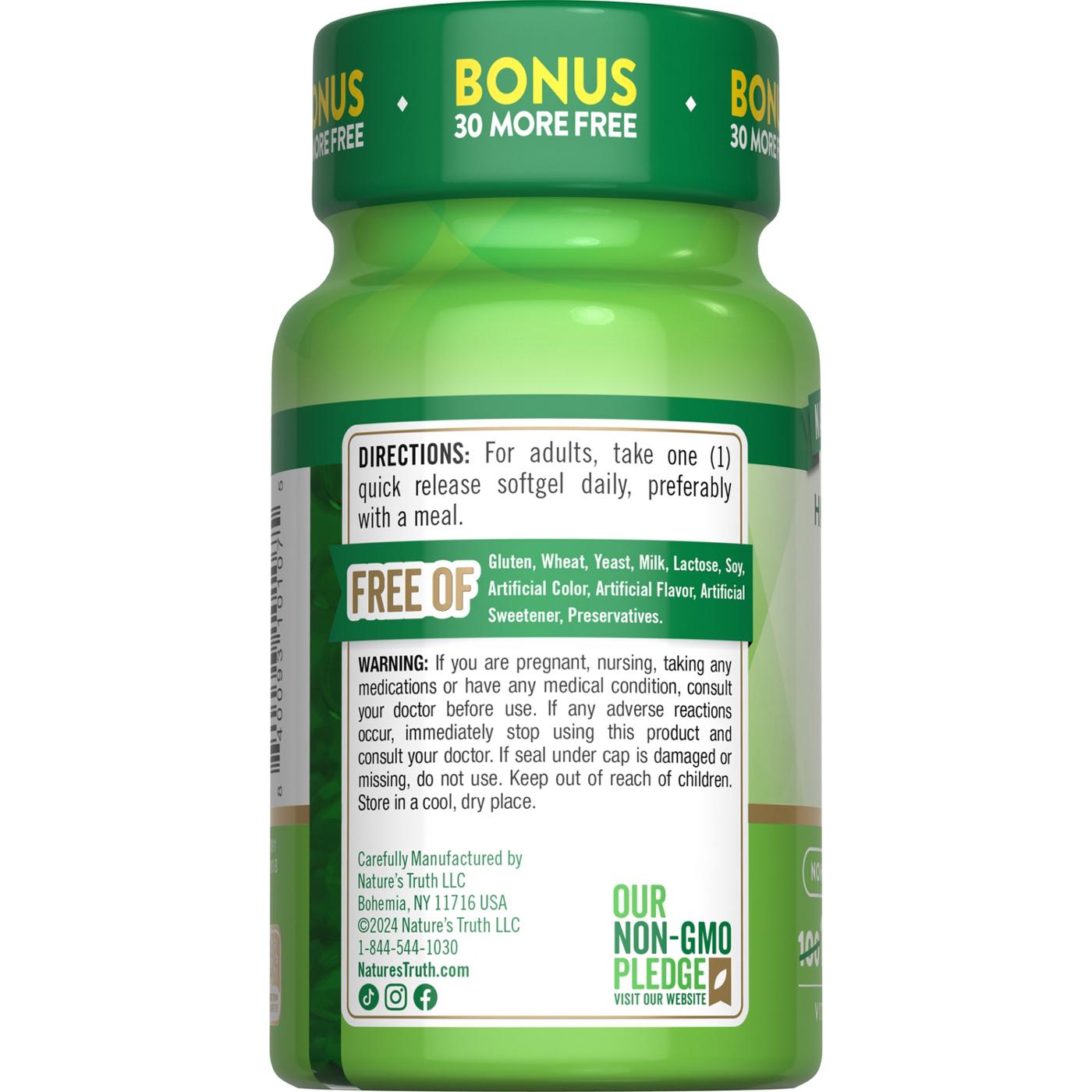 Nature's Truth High Potency Vitamin D3 Softgels - 5000 IU; image 4 of 4