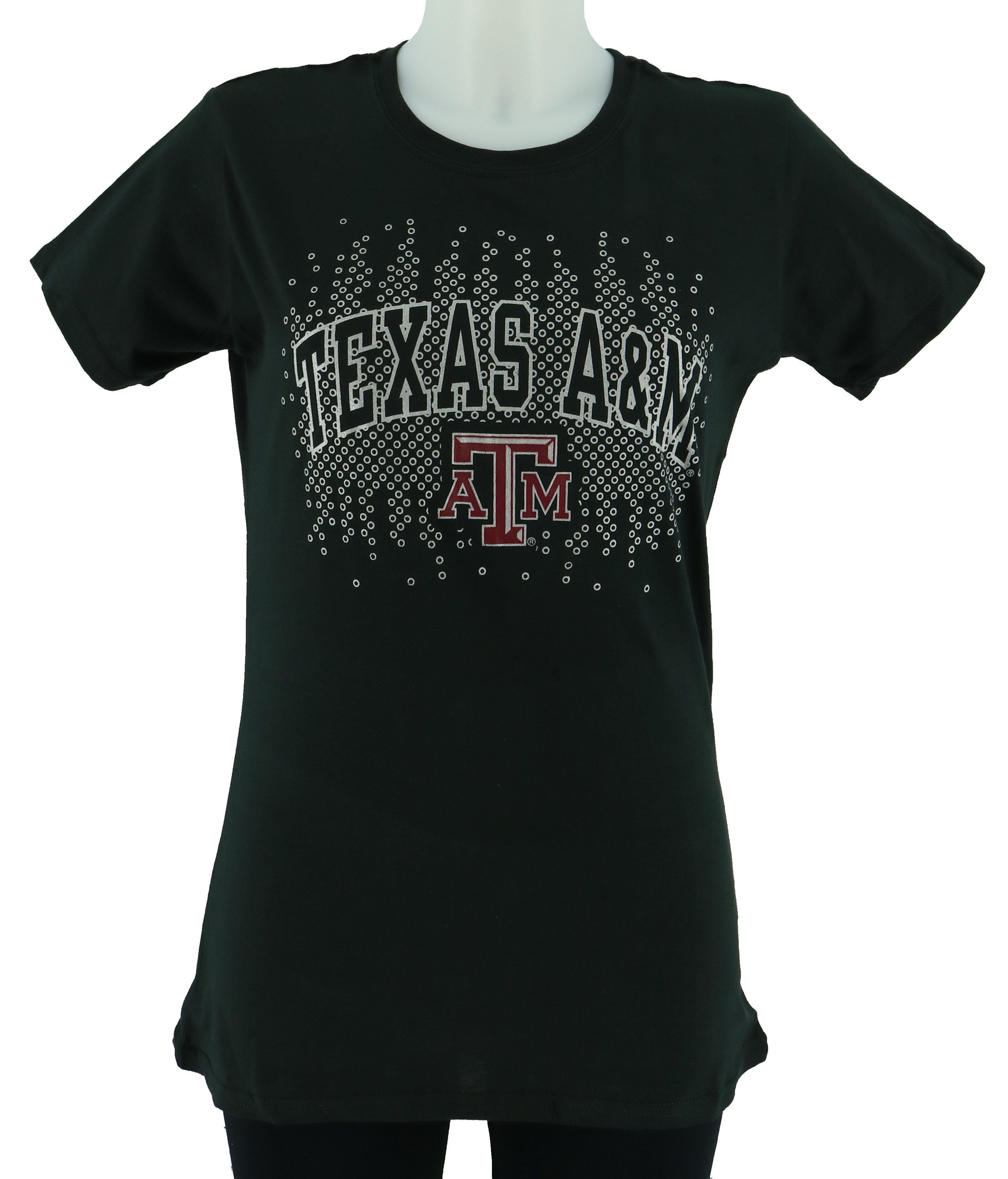 Texas A&M Women's Black Crew Neck TShirt Shop Team Apparel at HEB