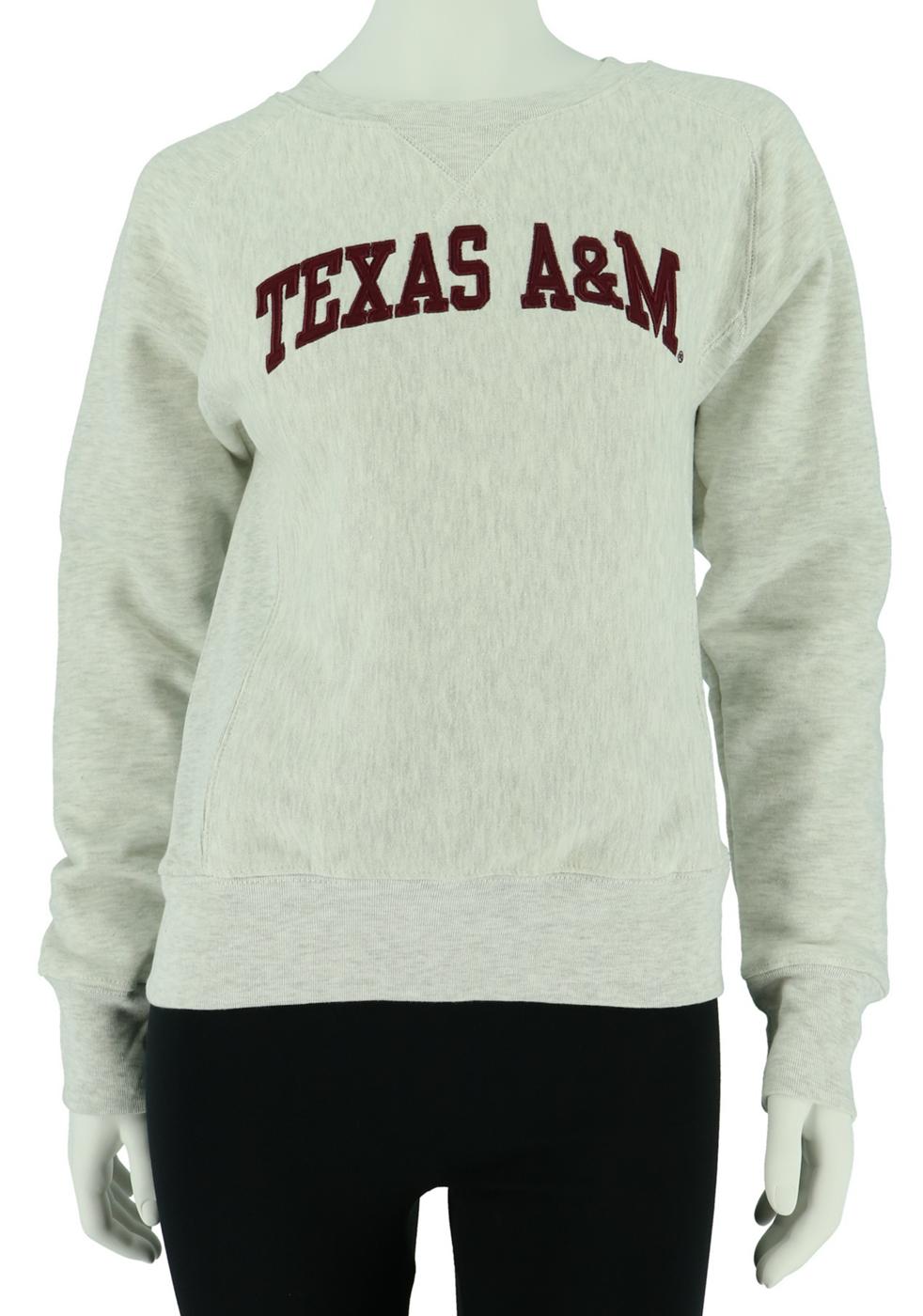 Texas A&M Women's Long Sleeve Relaxed Fit Sweatshirt; image 1 of 2
