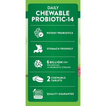 Nature's Truth Daily Probiotic-14 Chewable Tablets - Berry Flavor