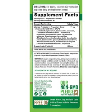 Nature's Truth Daily Ultimate Probiotic-14 Capsules