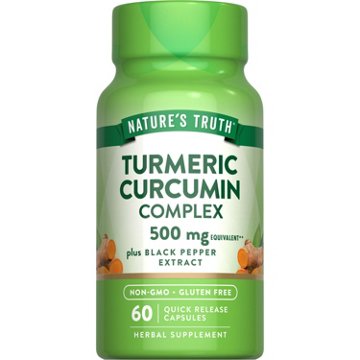 Nature's Truth Turmeric Curcumin Complex 500mg Quick-Release Capsules