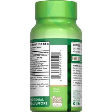 Nature's Truth Turmeric Curcumin Complex 500mg Quick-Release Capsules