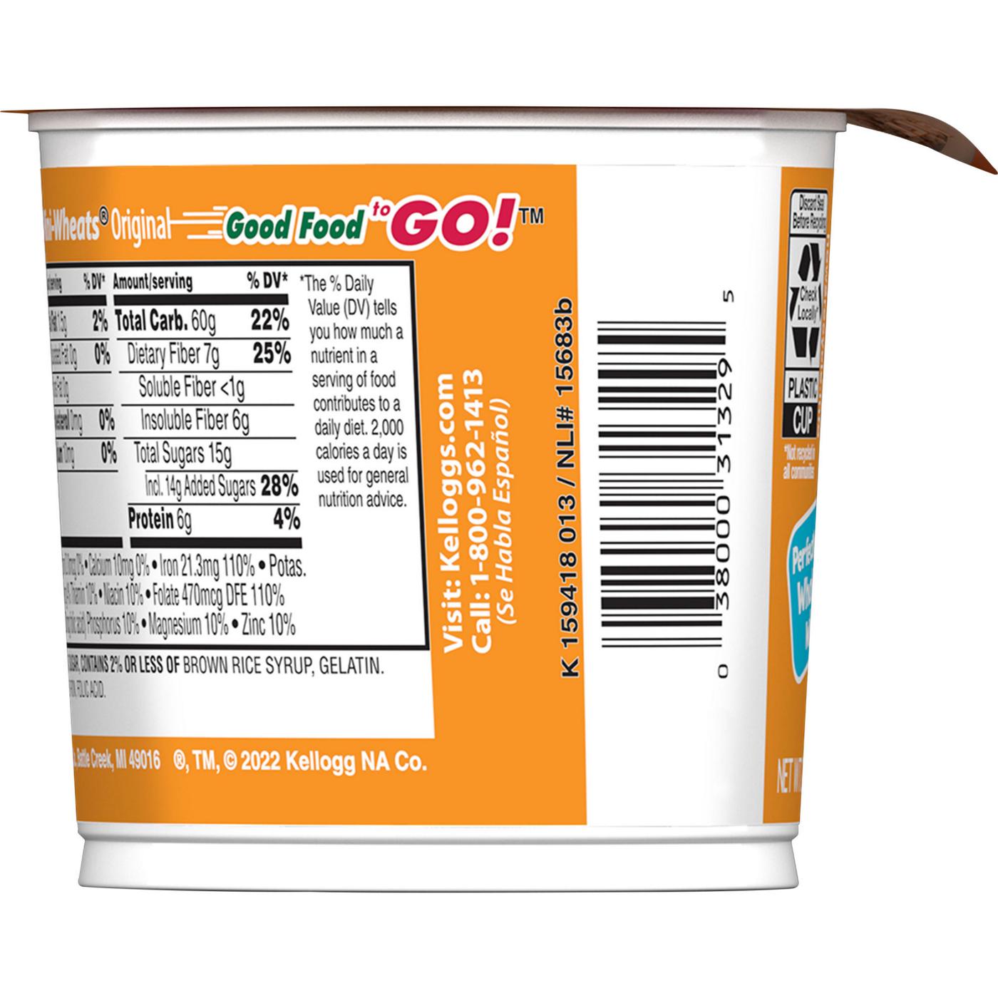 Kellogg's Frosted MiniWheats Cereal Cup Shop Cereal at HEB