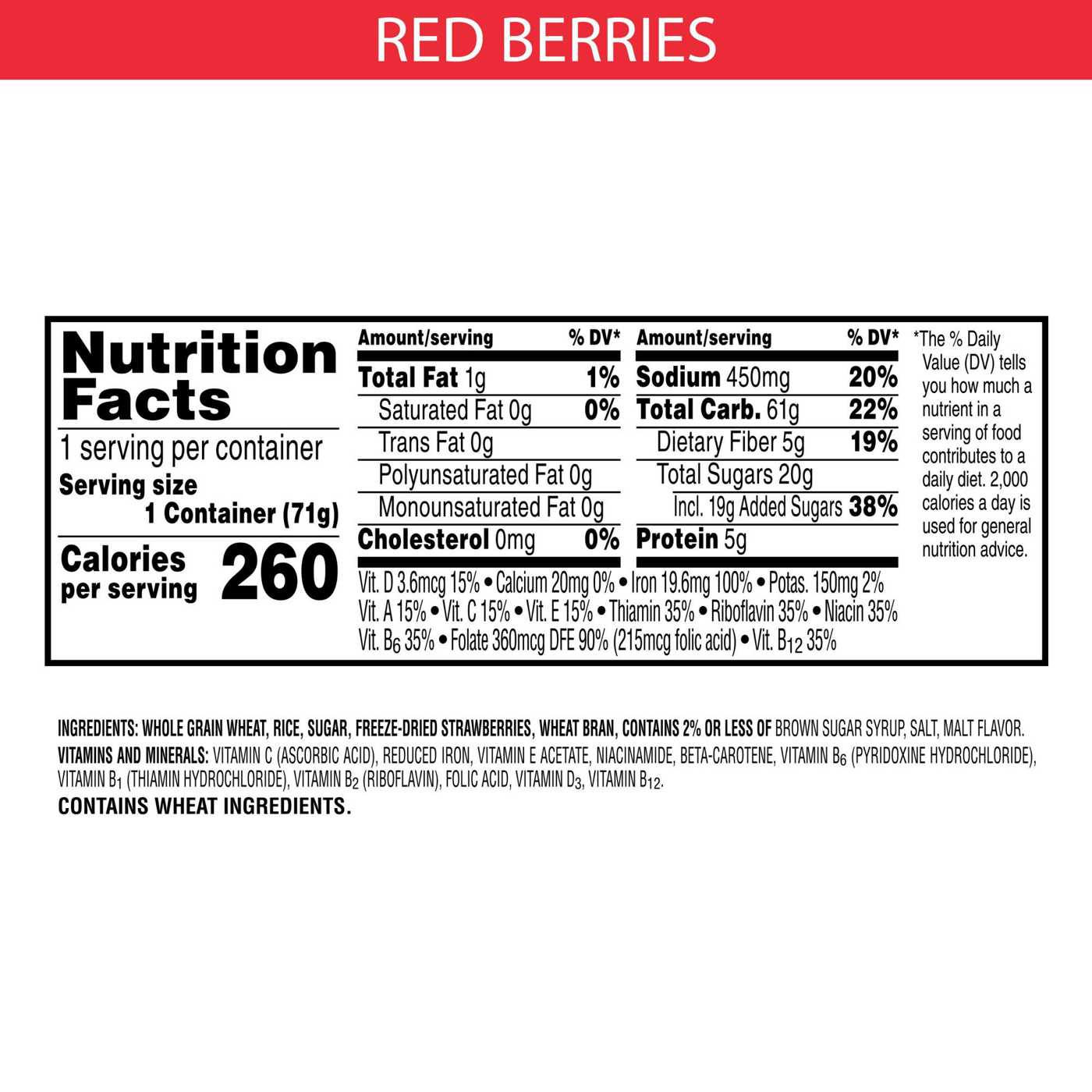 Kellogg's Special K Red Berries Cereal Cup; image 2 of 5