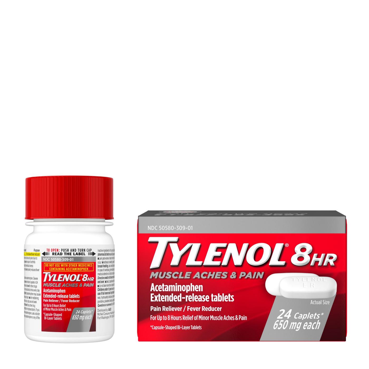 Tylenol 8 HR Muscle Aches & Pains 650 mg Shop Pain relievers at HEB