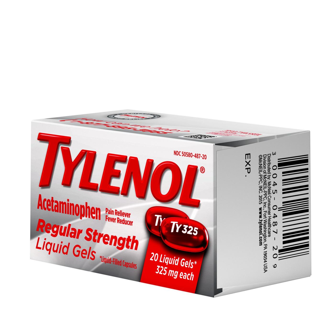 Tylenol Regular Strength Liquid Gels; image 3 of 3