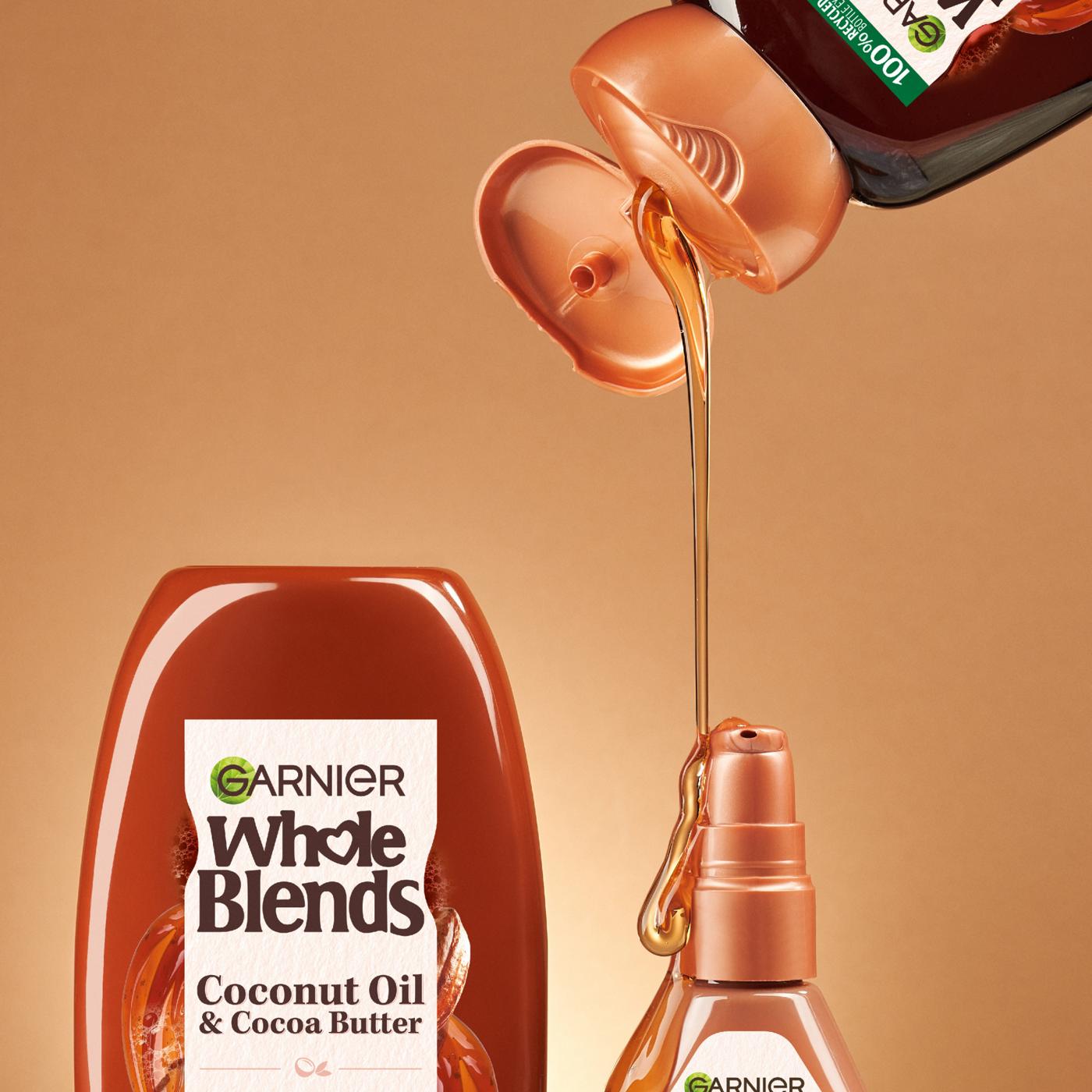 Garnier Whole Blends Smoothing Shampoo, Coconut Oil and Cocoa Butter; image 4 of 12