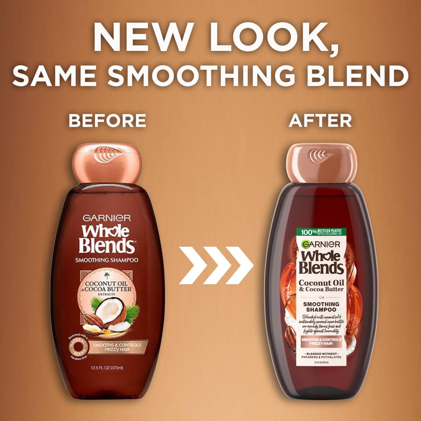 Garnier Whole Blends Smoothing Shampoo, Coconut Oil and Cocoa Butter; image 5 of 12