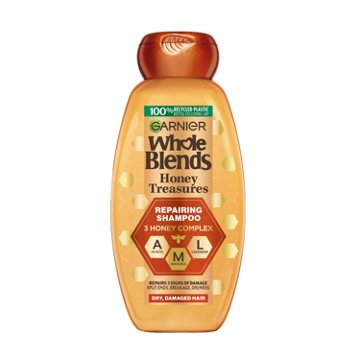 Garnier Whole Blends Honey Treasures Repairing Shampoo, For Damaged Hair