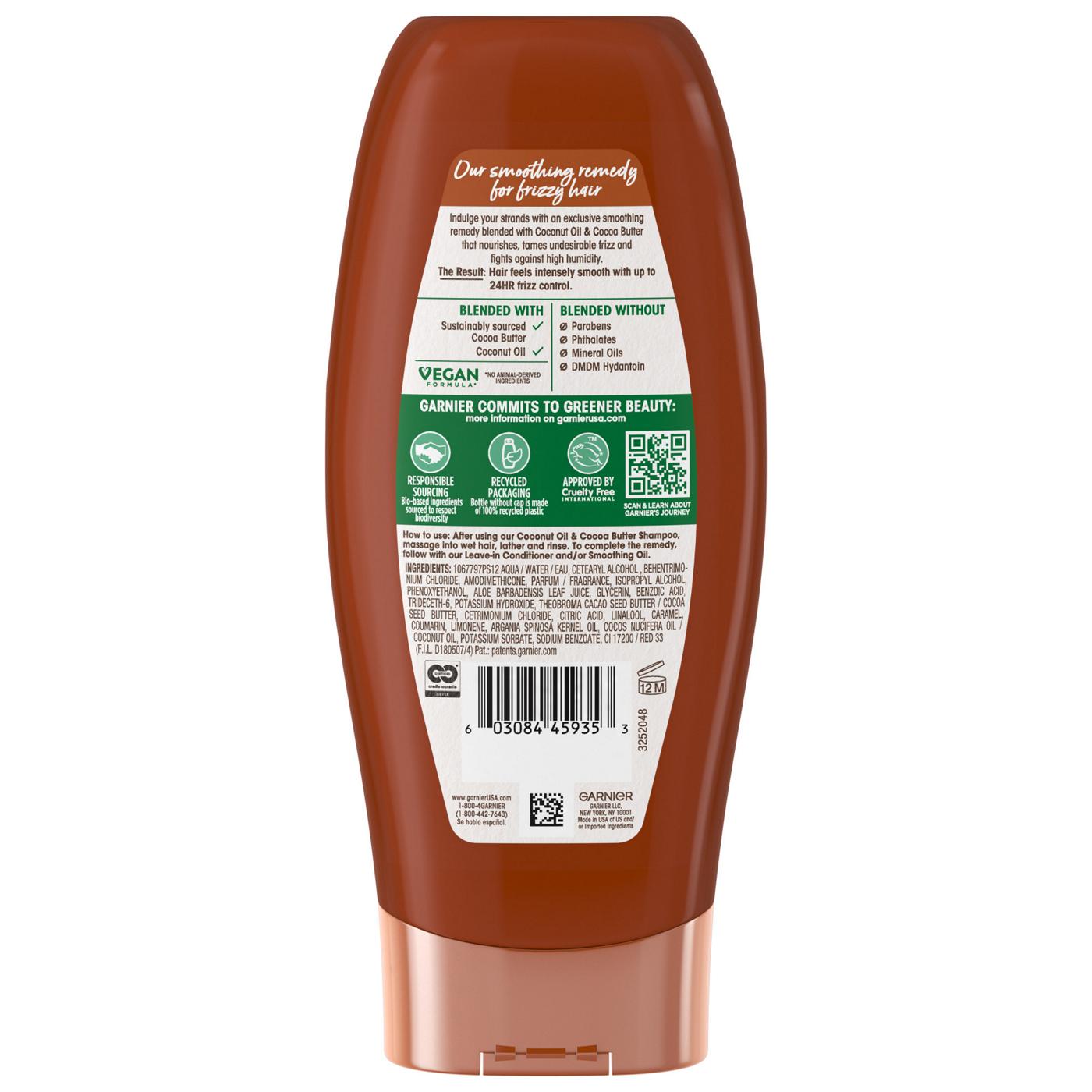 Garnier Whole Blends Smoothing Conditioner, Coconut Oil and Cocoa Butter; image 4 of 11