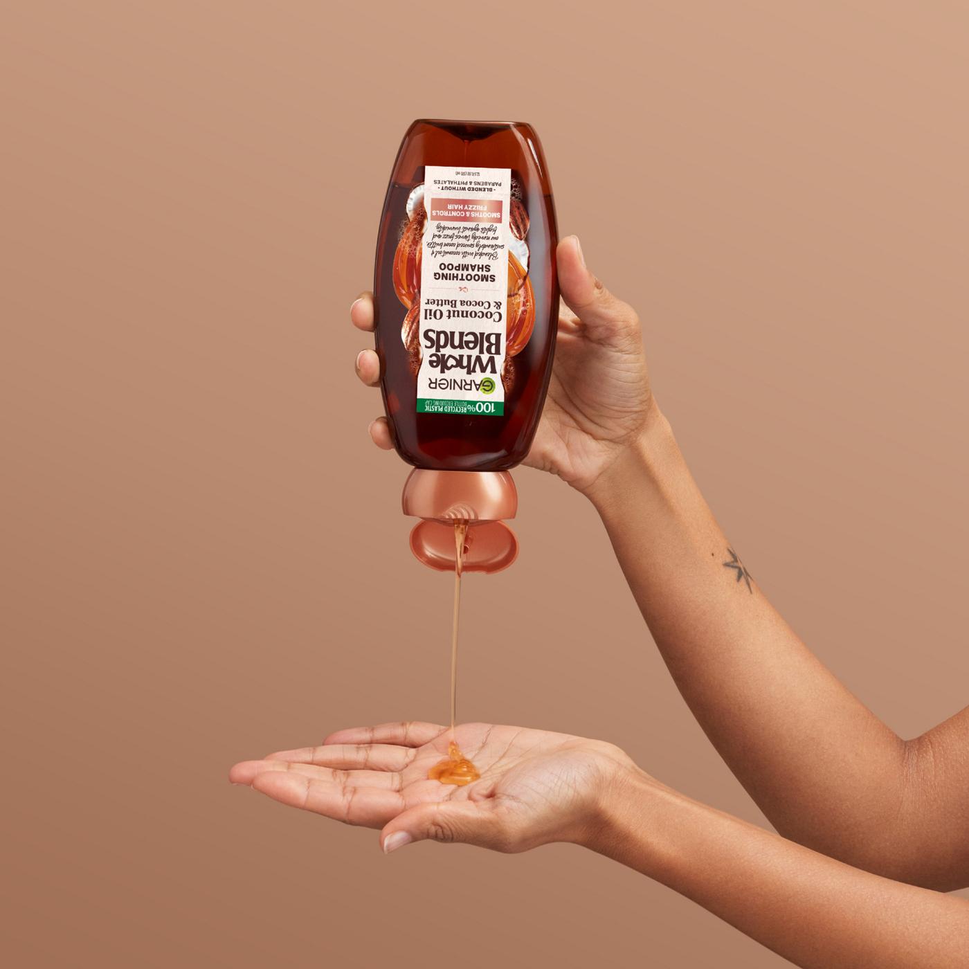 Garnier Whole Blends Smoothing Conditioner, Coconut Oil and Cocoa Butter; image 3 of 11