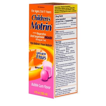 Motrin Children's Ibuprofen Liquid Medicine - Bubblegum