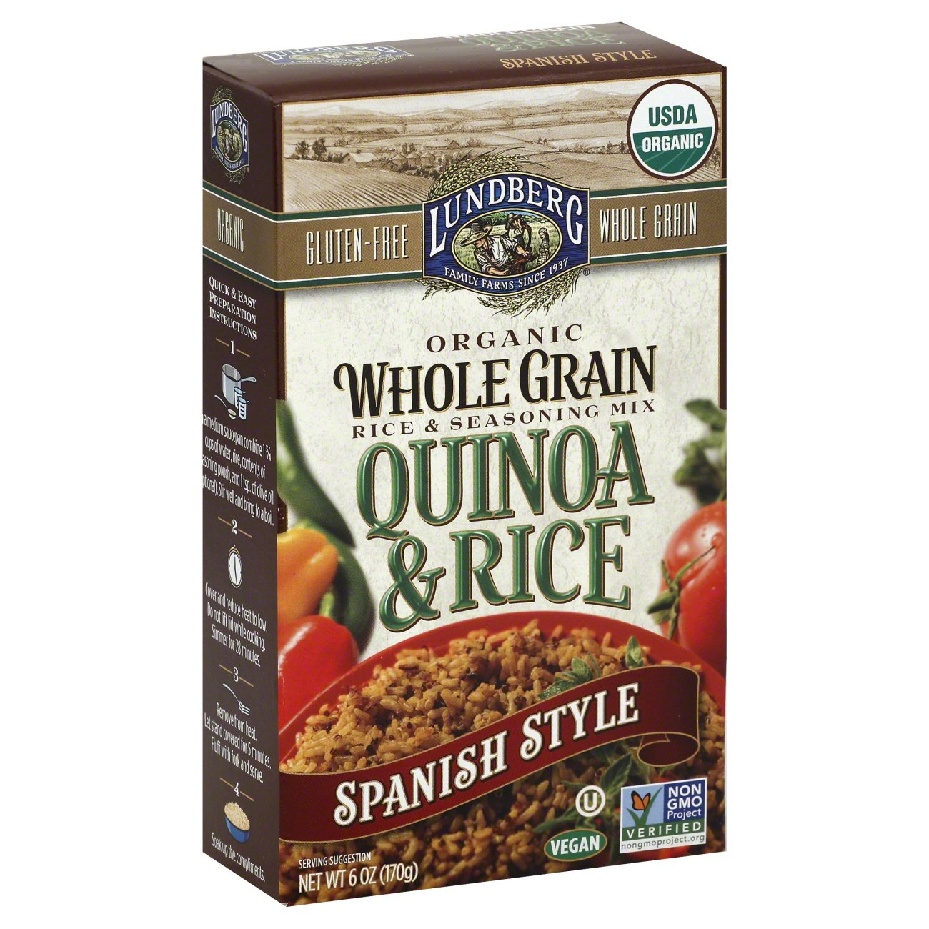 Lundberg Organic Whole Grain Quinoa and Rice, Spanish Style Shop Rice