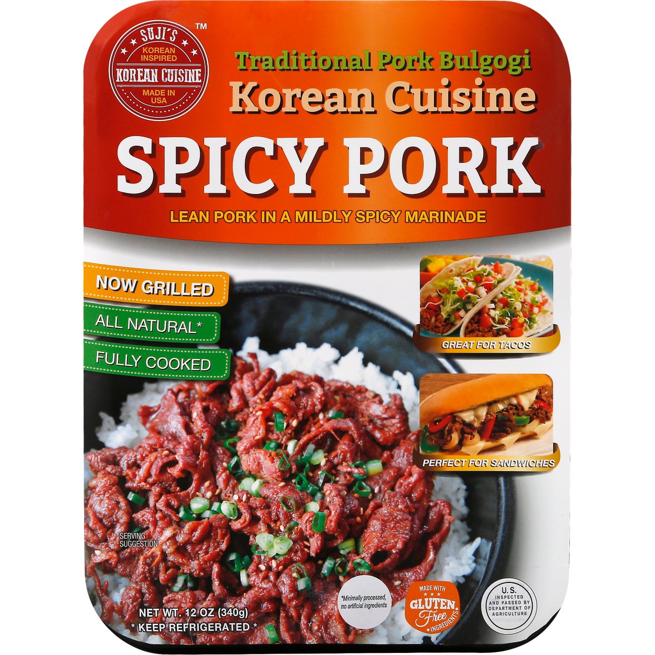 Suji's Korean Cuisine Spicy Pork Bulgogi Shop Meat at HEB