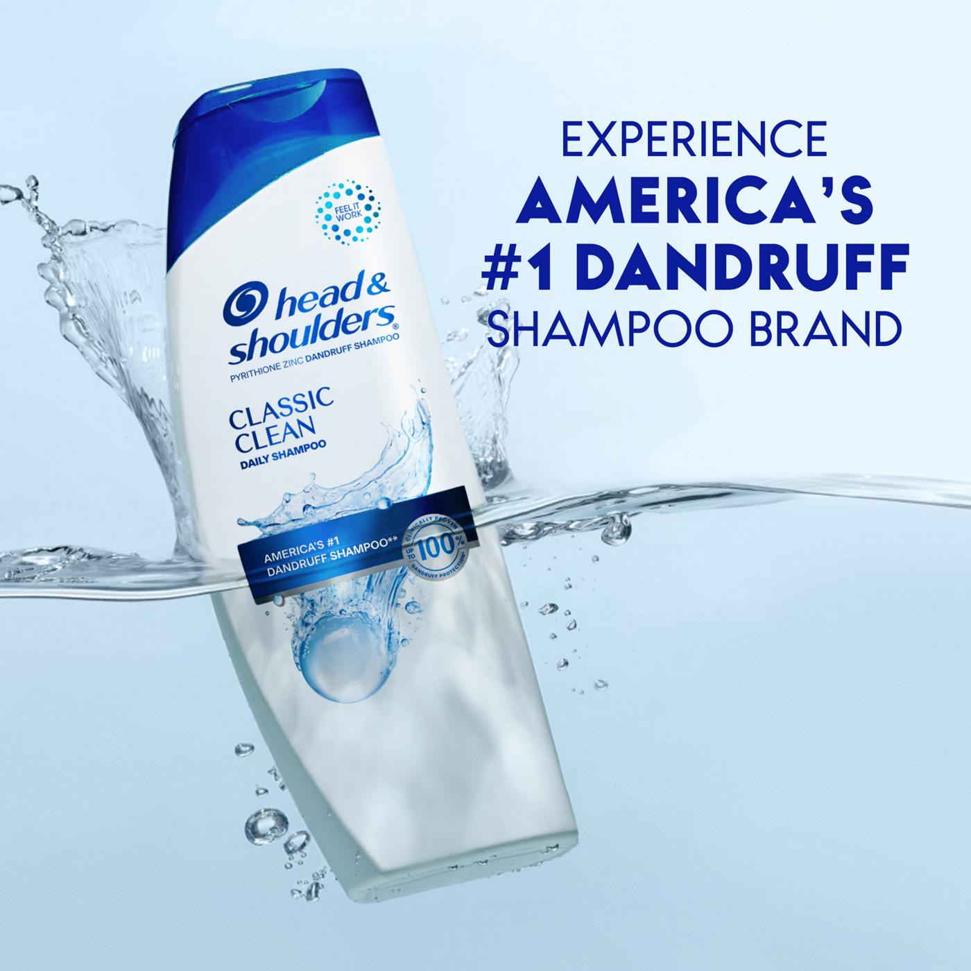 Head & Shoulders Dandruff Shampoo - Classic Clean; image 3 of 7