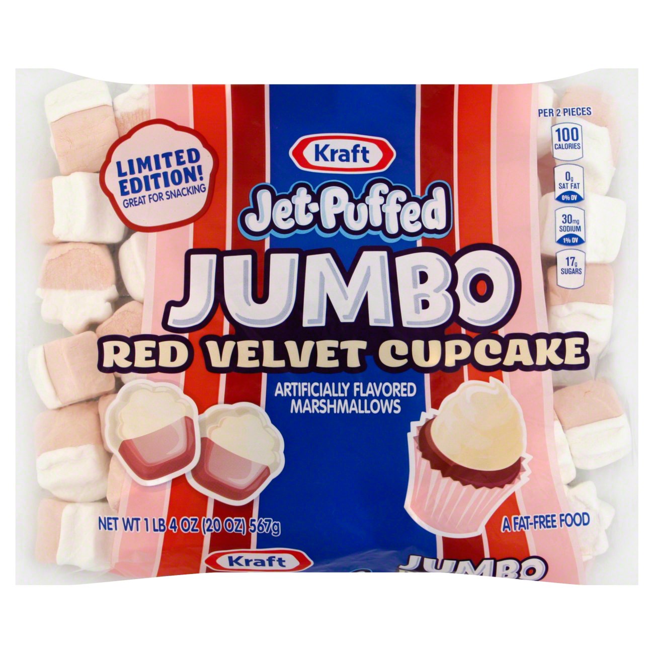 Kraft JetPuffed Red Velvet Cupcake Marshmallows Shop Baking