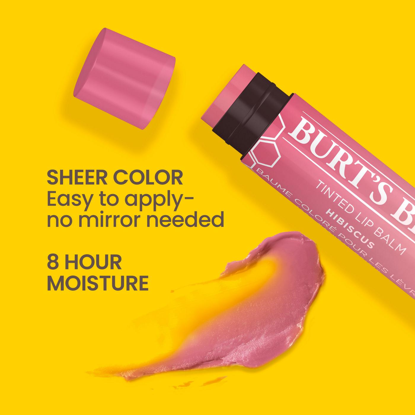 Burt's Bees Hibiscus Tinted Lip Balm Shop Lip balm & treatments at HEB