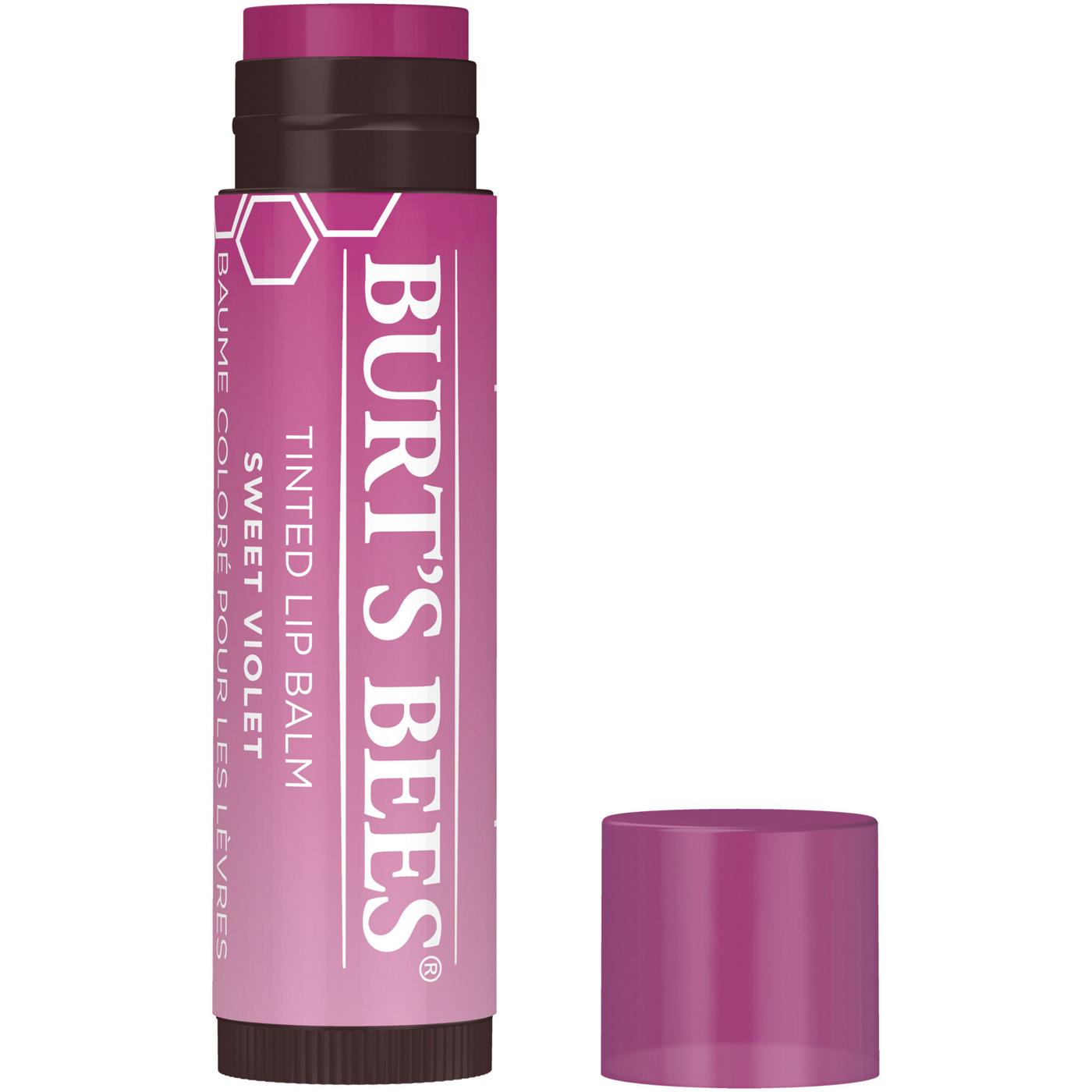 Burt's Bees Sweet Violet Tinted Lip Balm; image 7 of 13