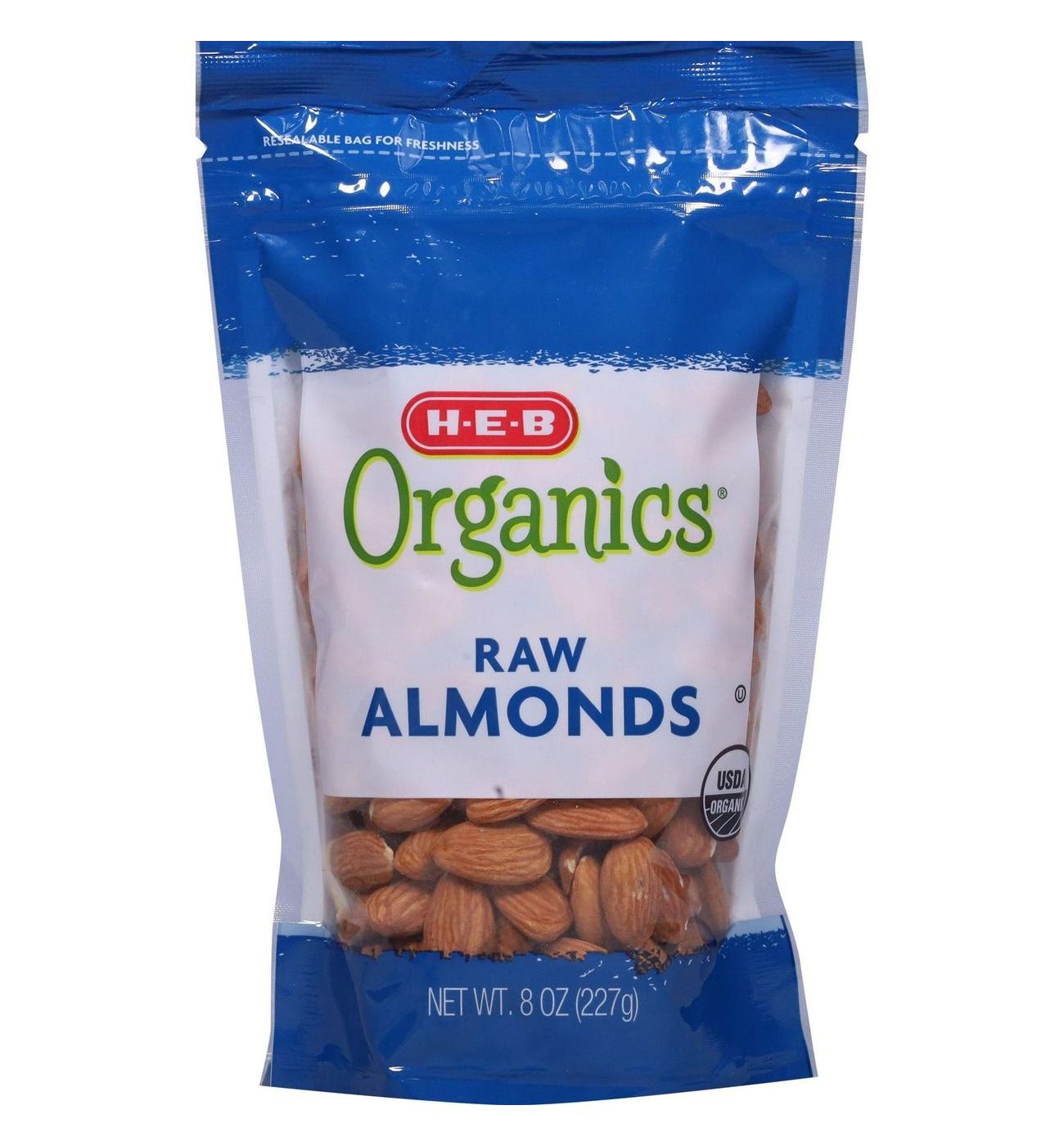 H-E-B Organics Raw Almonds; image 2 of 5