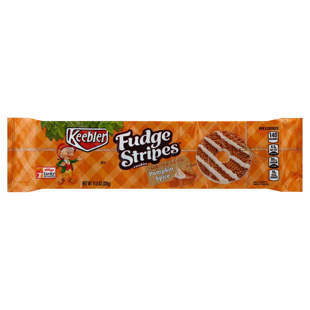Keebler Fudge Stripes Pumpkin Spice Cookies Shop Cookies at HEB
