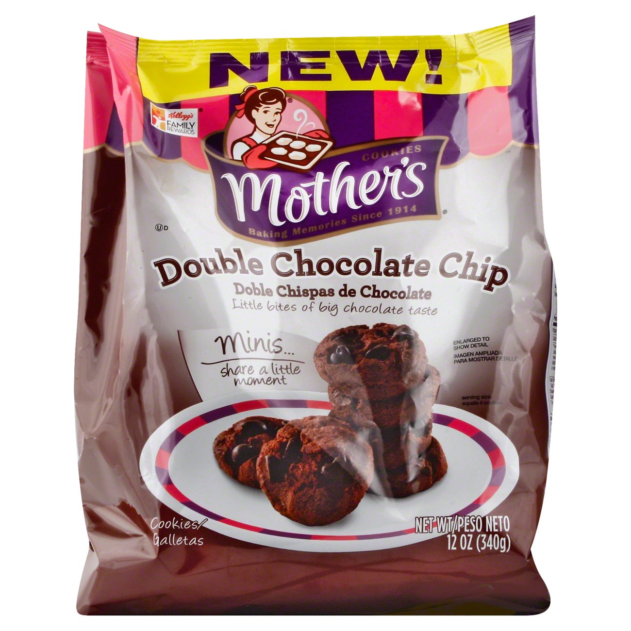 Mother's Double Chocolate Chip Cookies - Shop Cookies At H-E-B