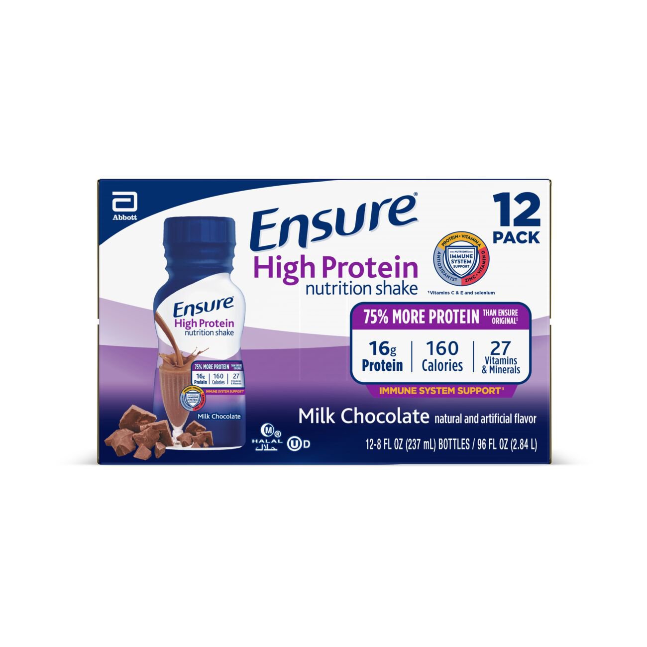 Ensure Ensure High Protein Nutritional Shake, 16g Protein, Meal ...