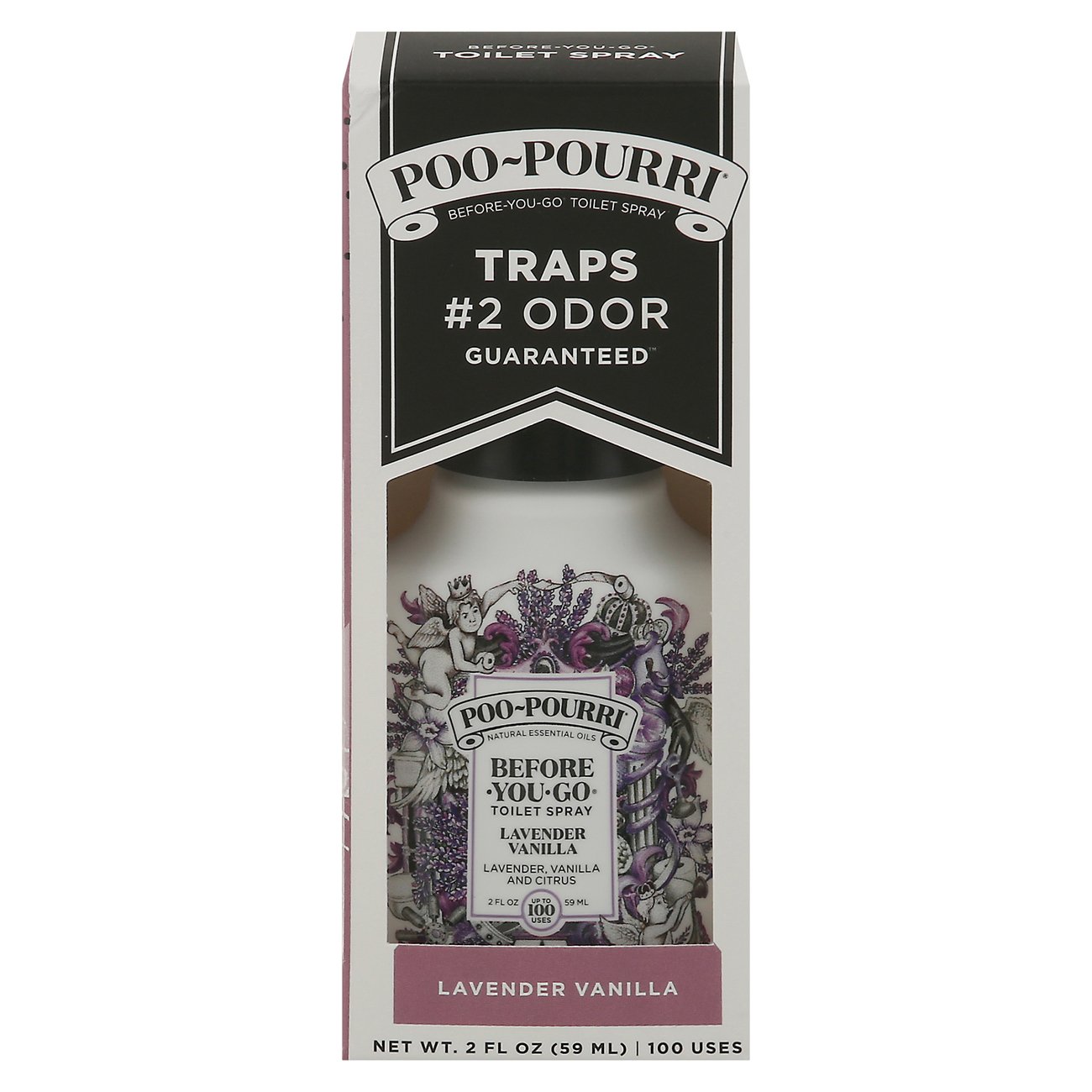 Poo-Pourri Before-You-Go Toilet Spray, Lavender Vanilla  - 2 oz