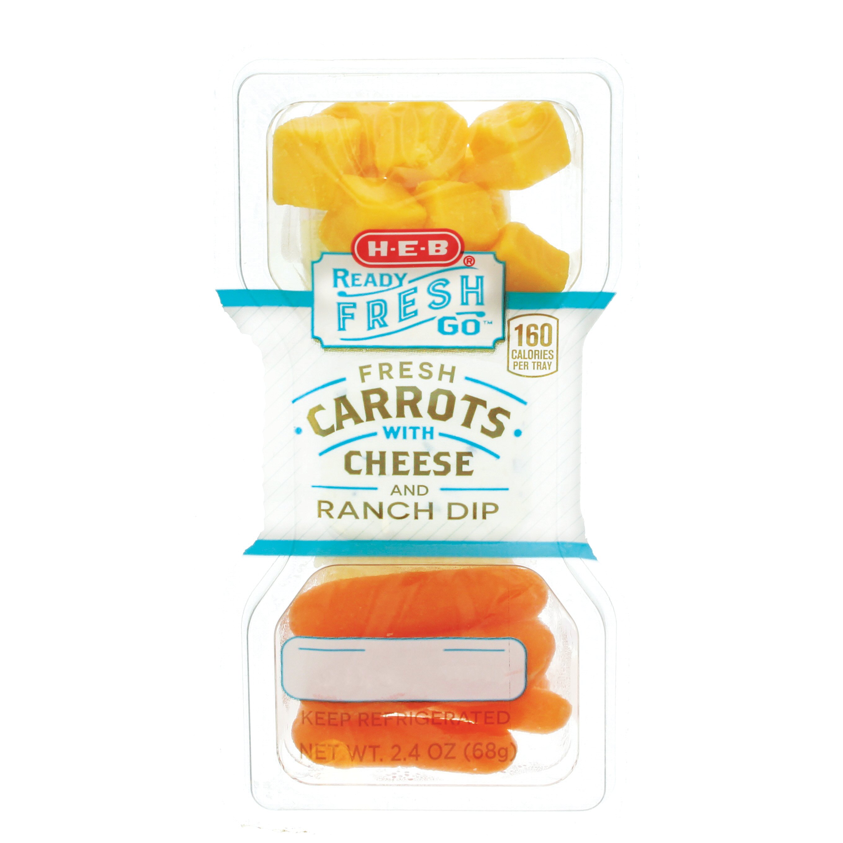 HEB Ready Fresh Go! Carrots and Cheese with Ranch Shop Snack Trays