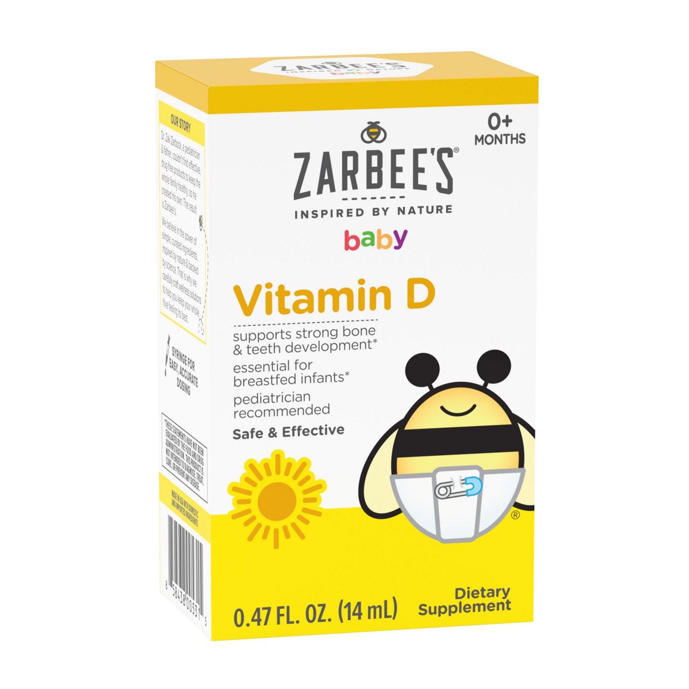 Zarbee's Baby Vitamin D Supplement Drops; image 6 of 7