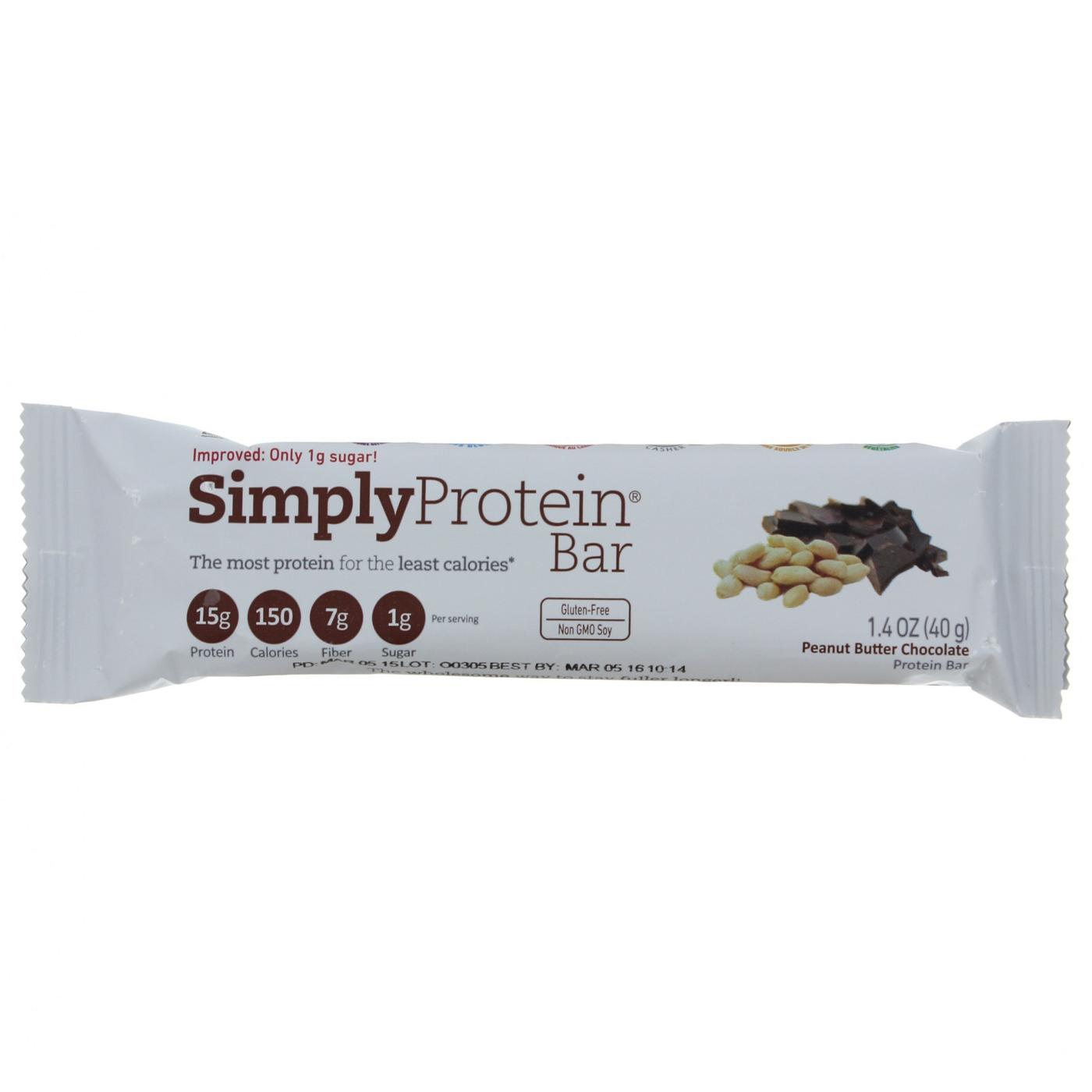 Simply Protein Bar - Chocolate Peanut Butter; image 1 of 2