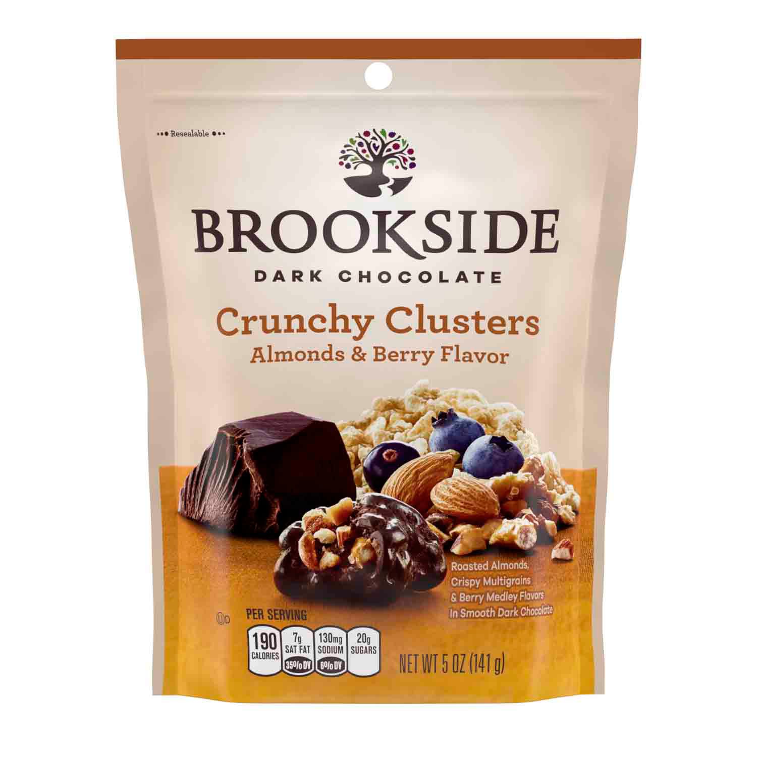 Brookside Dark Chocolate Crunchy Clusters Almonds And Berry Flavor ...