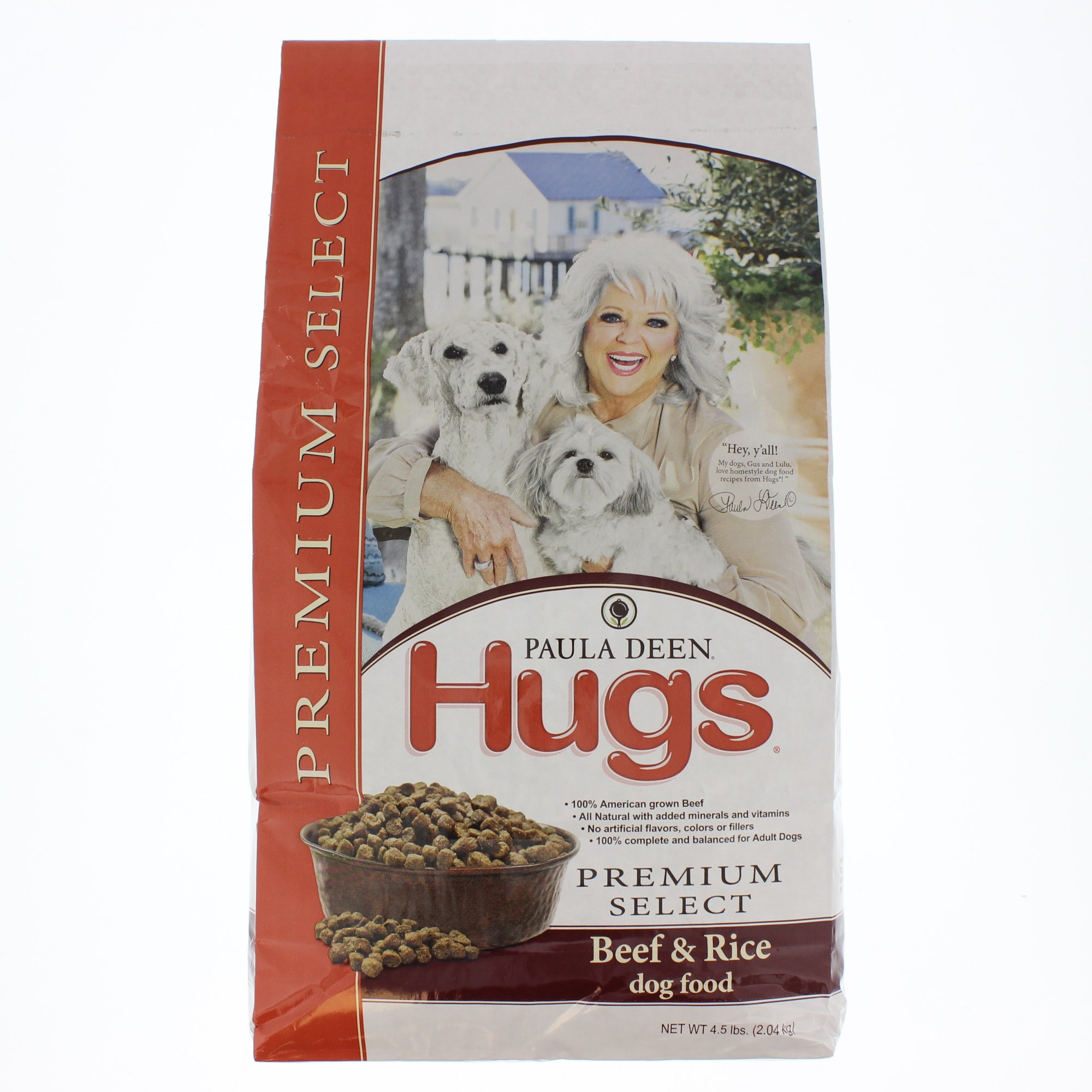 Paula Deen Hugs Premium Select Beef Rice Dog Food