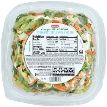 H-E-B Chopped Salad Bowl - Southwest Style Chicken